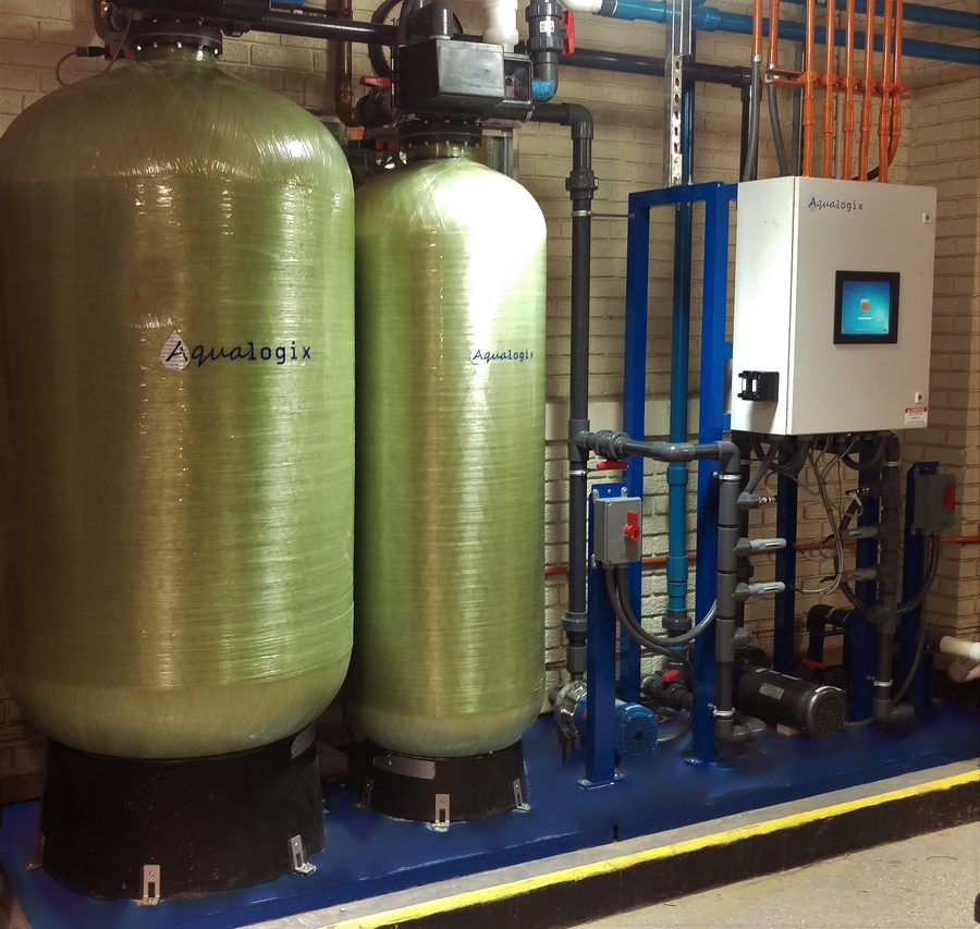 Aqualogix sidestream filter vessels with controller